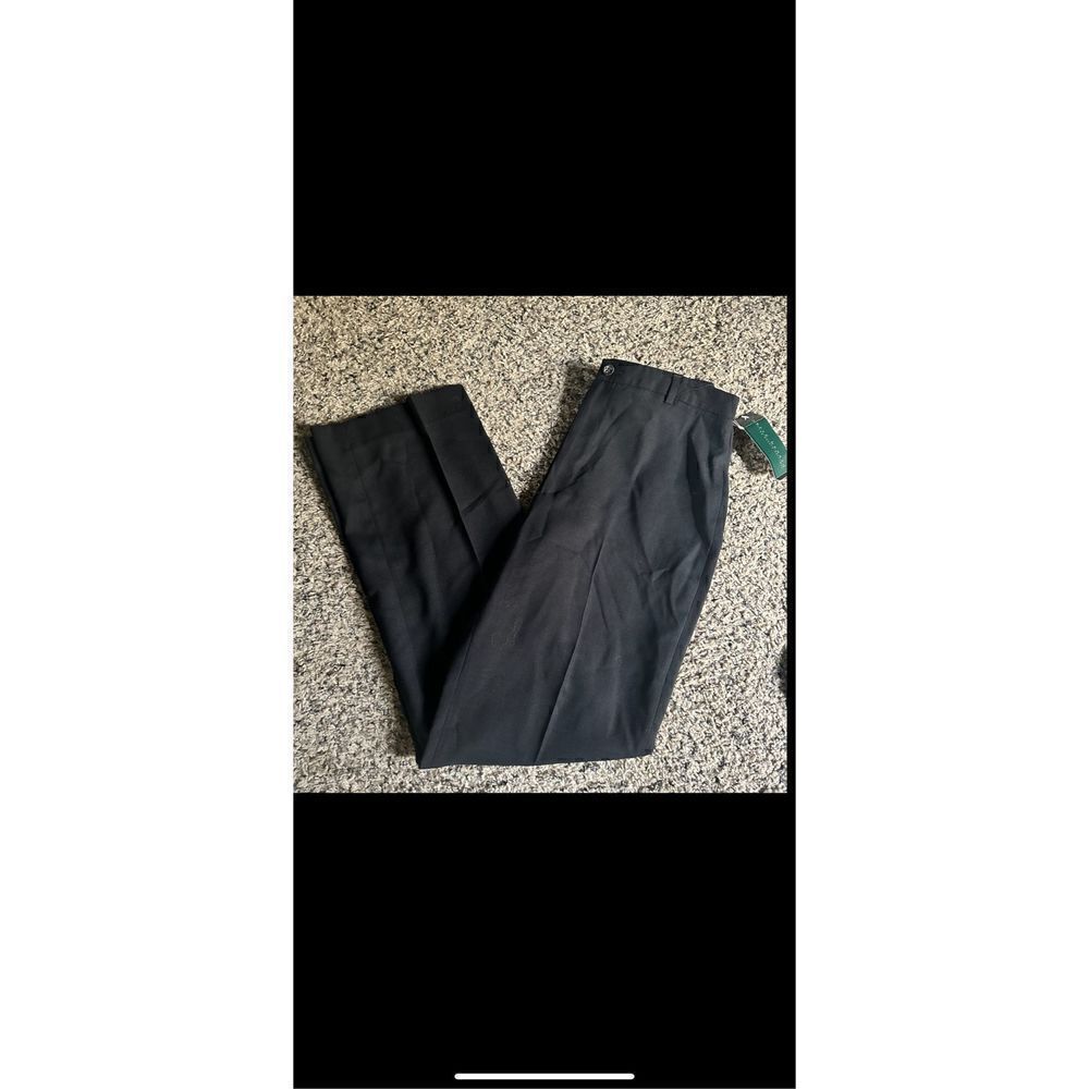 Harve Benard Wool/lana spandex blend black dress pants size 8 NWT